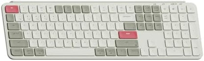Keychron B6 Pro Quiet Key Full Size Ultra-Slim Wireless Keyboard, ZMK Programmable Bluetooth 5.1/2.4 GHz/Wired with Ultra-Long Battery Life Low Profile for Mac Win Linux System - Space Gray - PuriLite