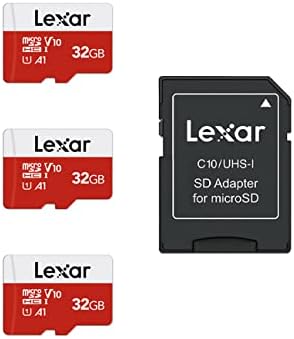 Lexar E-Series 128GB Micro SD Card 5 Pack, microSDXC UHS-I Flash Memory Card with Adapter, 100MB/s, C10, U3, A1, V30, Full HD, 4K UHD, High Speed TF Card - PuriLite
