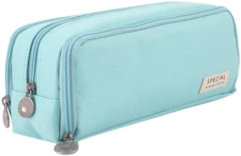 Big Capacity Pencil Case, OLIYuMi 3 Compartment Pencil Pouch Pencil Bag Storage Box Stationery Organizer Makeup Bag with Zipper Closure for Student Office College Boys and Girls (Pink) - PuriLite