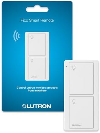 Lutron On/Off Switching Pico Remote for Caseta Smart Home Switch | PJ2-2B-GWH-L01 | White - PuriLite