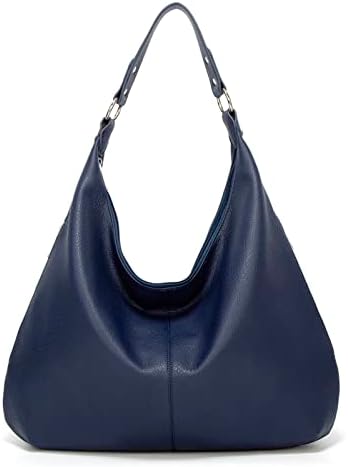 Ashioup Hobo Bags for Women Soft PU Leather Shoulder Bag Vintage Slouchy Handbag with Zipper - PuriLite