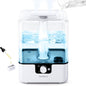 6L Humidifiers for Bedroom Large Room Home, CHIVALZ Cool Mist Top Fill Humidifier for Baby Nursery and Plants, 26dB Quiet, Nightlight, 50H Runtime, Oil Diffuser, 360° Nozzle Anti-dry Burn White - PuriLite