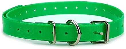 Orange Heavy-Duty 3/4" Waterproof and Odor Proof TPU Replacement Dog Collar Strap for Bark, Shock, Training and Electric Dog Fence Receiver Collars - PuriLite