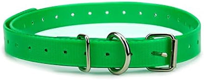Orange Heavy-Duty 3/4" Waterproof and Odor Proof TPU Replacement Dog Collar Strap for Bark, Shock, Training and Electric Dog Fence Receiver Collars - PuriLite