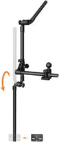 Strg Transducer Bracket with Fish Finder Mount for Kayak/Boat, Livescope Fish Finder Transducer Mount for Garmin/Lowrance, Compatible with RAM Mounts C Size/1.5'' Double Socket Arm (Foldable) - PuriLite