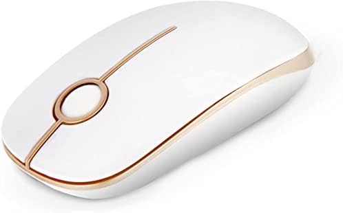 Wireless Mouse, Vssoplor 2.4G Slim Portable Computer Mice with Nano Receiver for Notebook, PC, Laptop, Computer (Black and Gray) - PuriLite