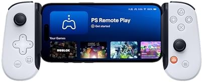 BACKBONE One Mobile Gaming Controller for iPhone (Lightning) - PlayStation Edition - 2nd Gen - Turn Your iPhone into a Gaming Console - Play Xbox, PlayStation & More (3 Months Apple Arcade Included) - PuriLite