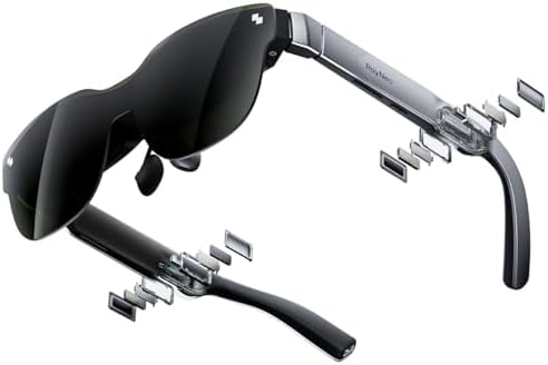 RayNeo Air 3s AR/XR Glasses, 201" 120Hz FHD HueView Display, Portable AR Video Eyewear Gaming Glasses for iPhone 16/15, Android, Mac, Switch, PS5, Steam Deck - Next-Gen Wearable Theater - PuriLite