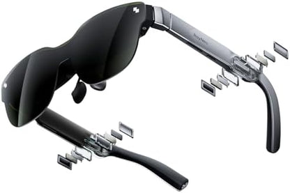 RayNeo Air 3s AR/XR Glasses, 201" 120Hz FHD HueView Display, Portable AR Video Eyewear Gaming Glasses for iPhone 16/15, Android, Mac, Switch, PS5, Steam Deck - Next-Gen Wearable Theater - PuriLite