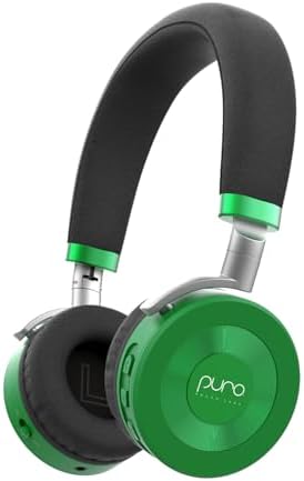 JuniorJam Plus Volume Limiting Headphones for Kids, Foldable & Adjustable Bluetooth Headphones, 22-Hour Battery Life USB-C Charging (Black) - PuriLite