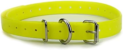 Orange Heavy-Duty 3/4" Waterproof and Odor Proof TPU Replacement Dog Collar Strap for Bark, Shock, Training and Electric Dog Fence Receiver Collars - PuriLite