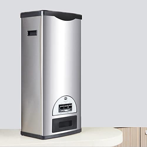 Rice Tank Rice Storage Rice Storage Container Stainless Steel 25/33/45/55/66LB Sealed Grain Rice Cabinet Rice Storage Bucket (Black 20kg) - PuriLite