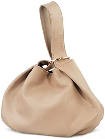 Women's Clutch Soft Vegan Leather Hobo Top Handle Bag Small Tote Purse - PuriLite