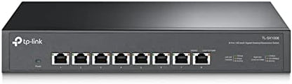 TP-Link TL-SX1008 | 8 Port 10G/Multi-Gig Unmanaged Ethernet Switch | Desktop/Rackmount | Plug & Play | Sturdy Metal Casing | Limited Lifetime Protection | Speed Auto-Negotiation - PuriLite