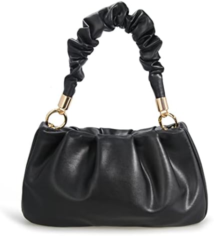 Cloud Pouch Bag Women Shoulder Handbag Soft Vegan Leather Vintage Hobo Chain Cross body Bag - PuriLite