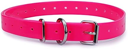 Orange Heavy-Duty 3/4" Waterproof and Odor Proof TPU Replacement Dog Collar Strap for Bark, Shock, Training and Electric Dog Fence Receiver Collars - PuriLite