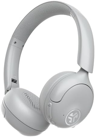 JLab Go Lux ANC Wireless Headphones, Cloud White, Hybrid Active Noise Cancelling, Premium On-Ear Bluetooth Headset, Customizable Sound, Be Aware Mode, Cloud Foam Comfort, Multipoint Connection - PuriLite
