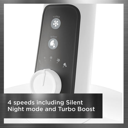 Rowenta Turbo Silence Extreme + Table Fan 12", White - PuriLite