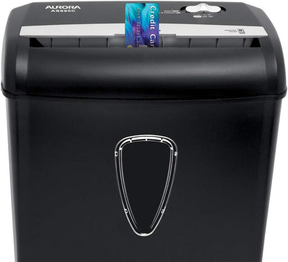 Aurora AS890C 8-Sheet Cross-Cut Paper/Credit Card Shredder with Basket - PuriLite