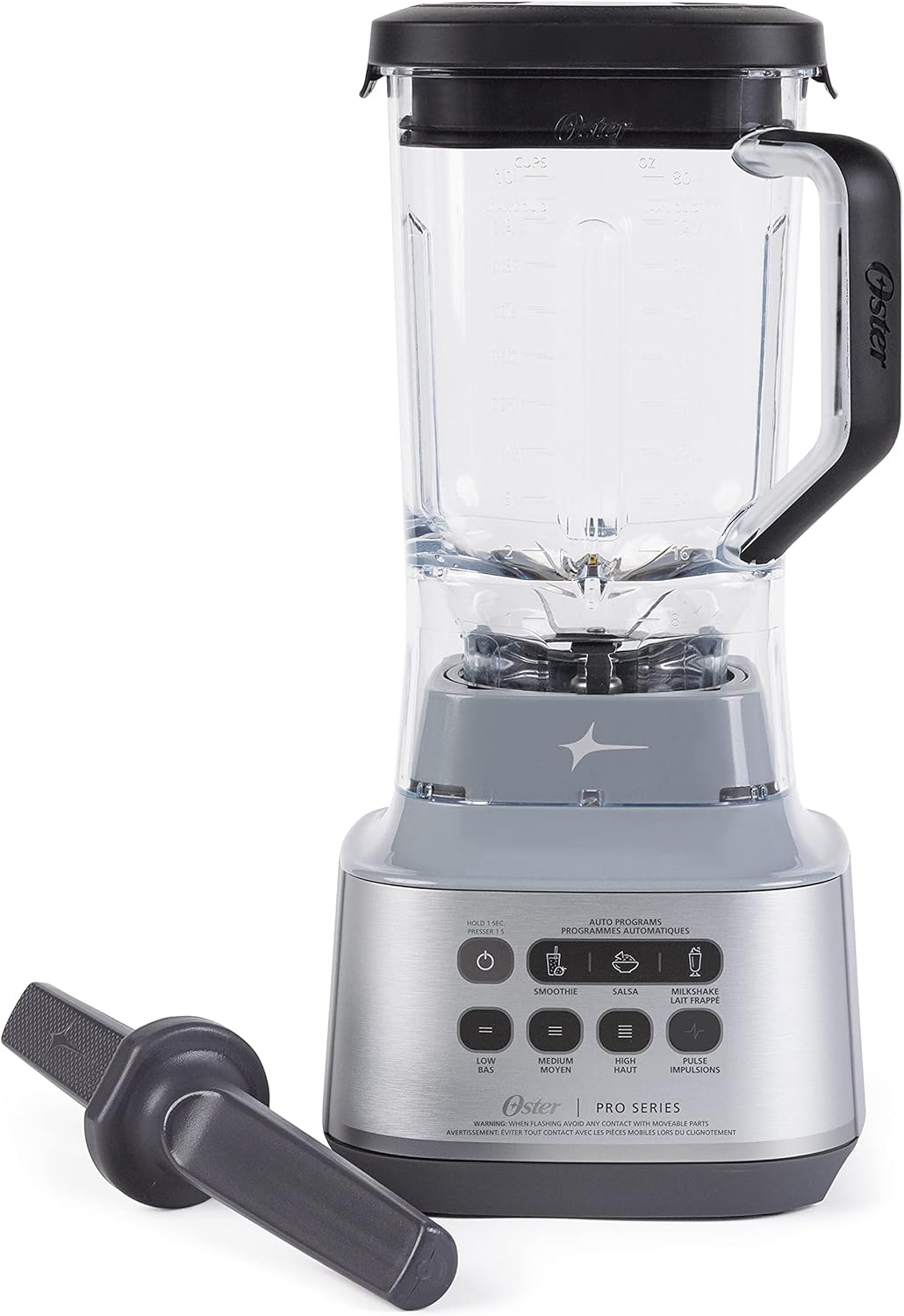 Oster XL Professional Blender with 9-Cup Tritan Jar, Tamper Tool and Powerful, High Performance 1000-Watt Motor - Grey - PuriLite