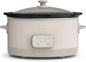 bella 6.0 Qt Programmable Slow Cooker, EverGood™ Ceramic Nonstick Coating, Adjustable Temperature & Cooking Times, Dishwasher Safe Stoneware Pot & Tempered Glass Lid, Tangle Free Cord Wrap, Oatmilk - PuriLite