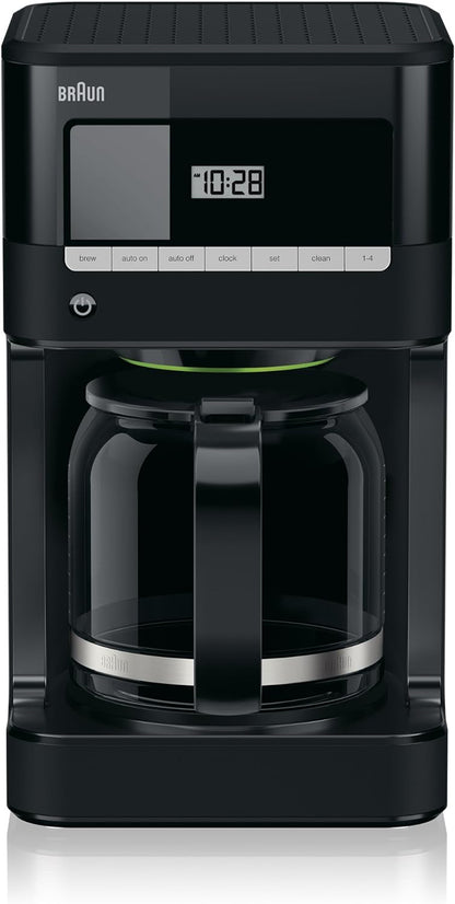 Braun BrewSense Drip Coffee Maker - 12 Cup - KF7000BK, Black - PuriLite