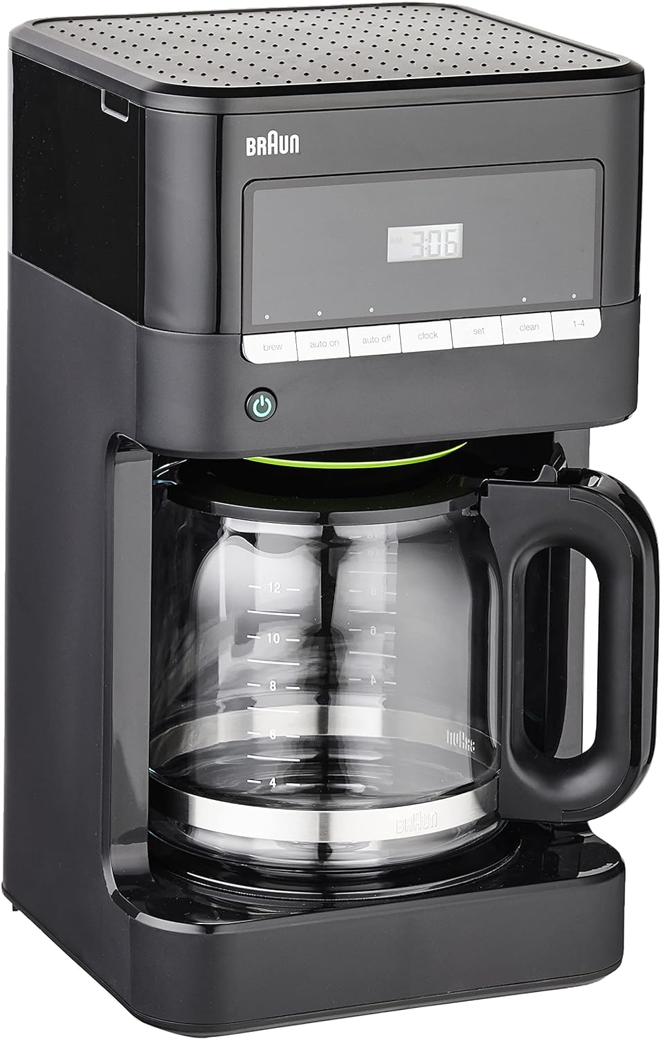 Braun BrewSense Drip Coffee Maker - 12 Cup - KF7000BK, Black - PuriLite