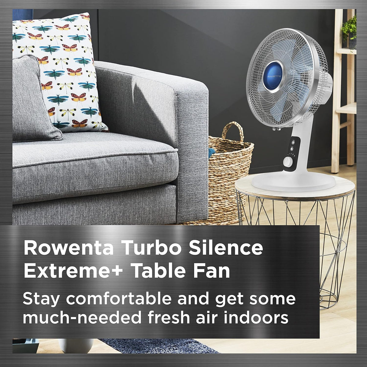 Rowenta Turbo Silence Extreme + Table Fan 12", White - PuriLite
