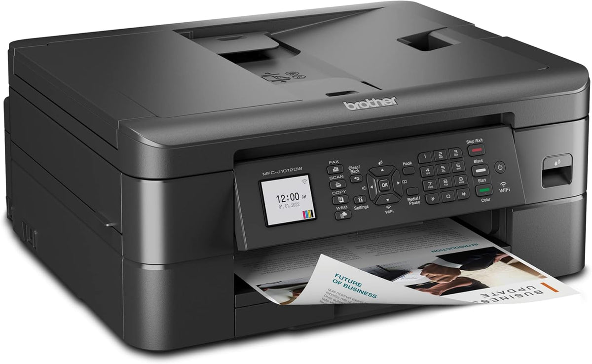 Brother MFC-J1012DW Wireless Colour Inkjet All-in-One Printer with Mobile Device and Duplex Printing, for Home Office and Personal Use, Refresh Subscription Ready - PuriLite