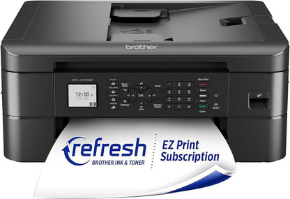 Brother MFC-J1012DW Wireless Colour Inkjet All-in-One Printer with Mobile Device and Duplex Printing, for Home Office and Personal Use, Refresh Subscription Ready - PuriLite