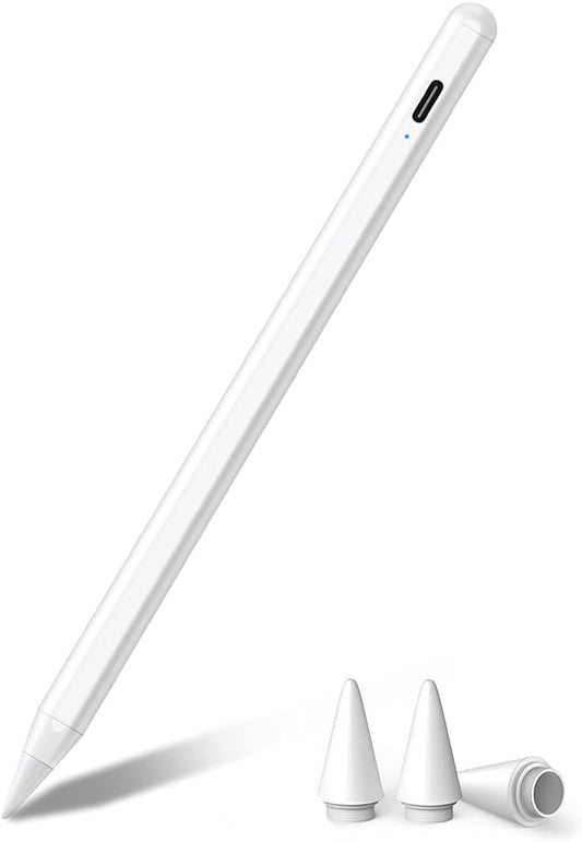 Stylus Pen for iPad with Palm Rejection, JAMJAKE 2X Fast Charging Pencil Compatible with 2018-2024 iPad 6-10, iPad Pro 11", iPad Pro 12.9" 6/5/4/3, iPad Pro 13", iPad Air 6/5/4/3, iPad Mini 7/6/5 - PuriLite