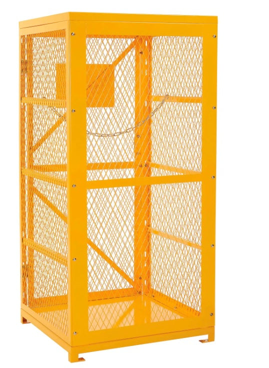 Global Industrial™ Cylinder Storage Cabinet With Manual Close Single Door, 9 Cylinder Cap. - PuriLite