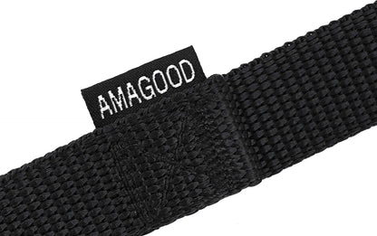 AMAGOOD Dog/Puppy Obedience Recall Training Agility Lead-15 ft 20 ft 30 ft 50 ft Long Leash-for Dog Training,Tie Out,Play,Safety,Camping (50 feet, Black) - PuriLite