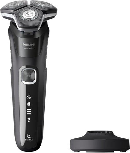 Philips Electric Shaver Series 5000, Wet & Dry with Charging Stand, S5898/25 - PuriLite