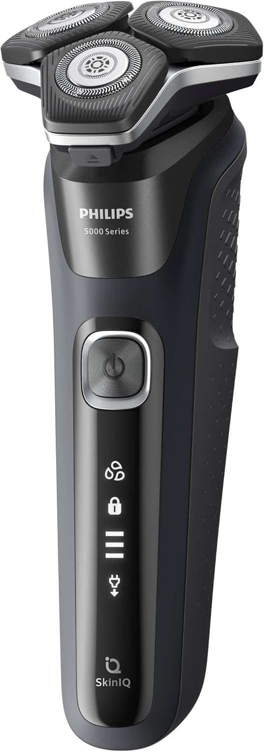 Philips Electric Shaver Series 5000, Wet & Dry with Charging Stand, S5898/25 - PuriLite