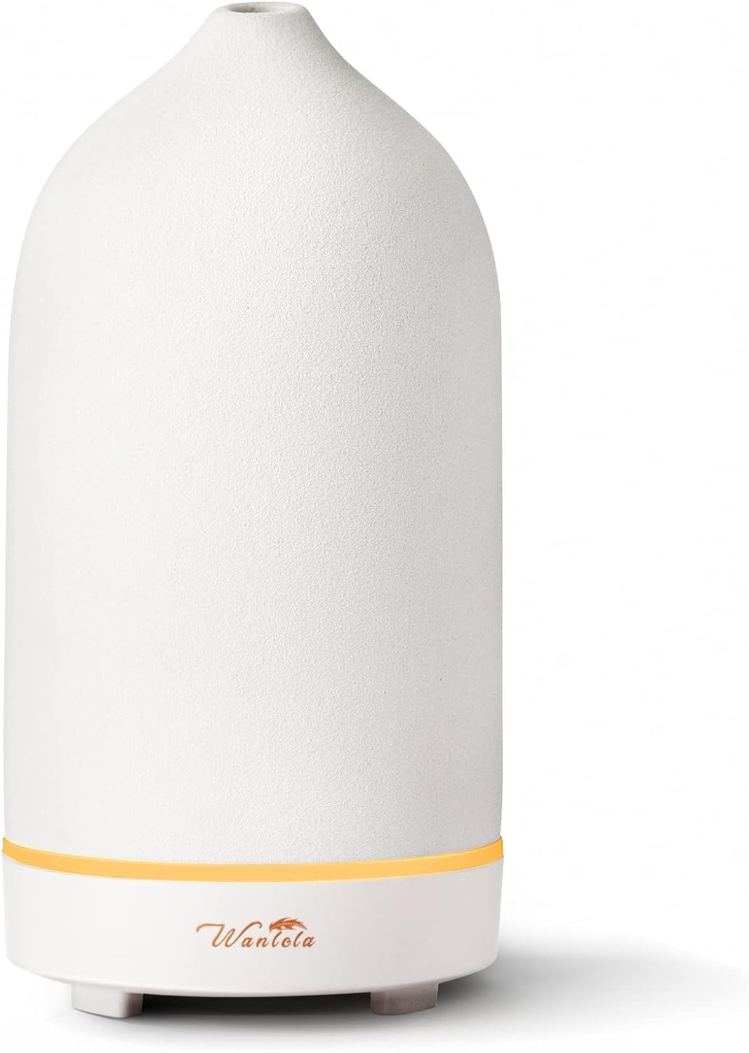 Wanlola Essential Oil Diffuser,120ml Aromatherapy Ceramic Diffusers with Auto Shut Off Function for Home Office Room(White) - PuriLite
