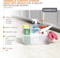 Casabella Plastic Multipurpose Cleaning Storage Caddy with Handle, 1.5-Gallon, Clear - PuriLite