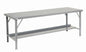 Global Industrial™ Extra Long Assembly Workbench, 84 x 34", Folding Leg, Steel Square Edge - PuriLite
