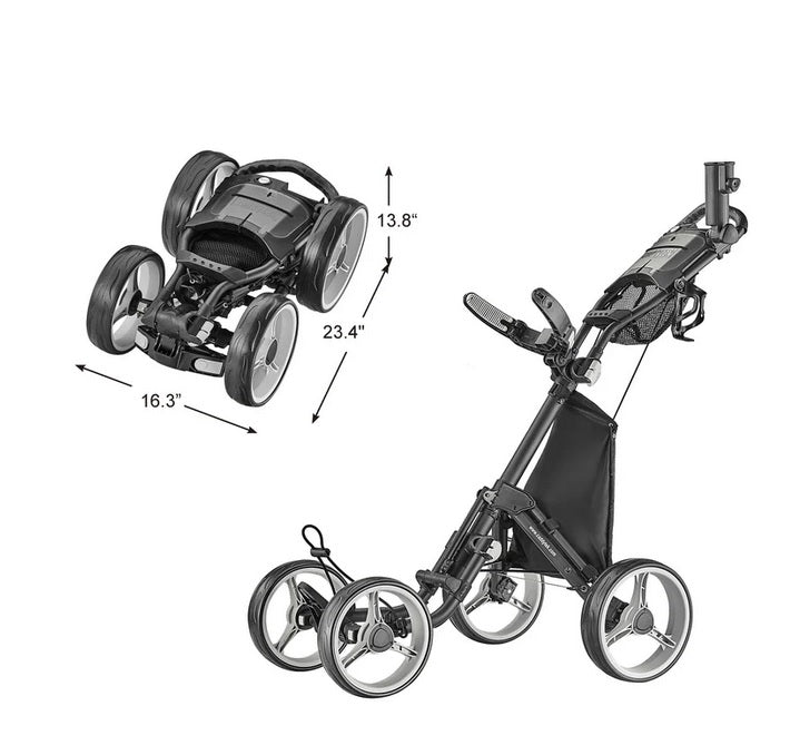 CaddyTek SuperLite Explorer V8 Golf Push Cart - PuriLite