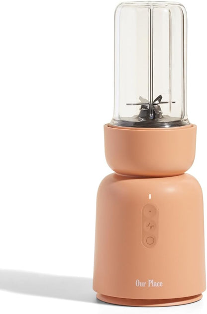 High-Power Personal Blender 1000W with Ultra-Sharp Blades, 25 oz Portable Smoothie Blender with Drinking Lid, Two Blending Modes, Countertop Blender for Smoothies and Shakes, Spice Color - PuriLite