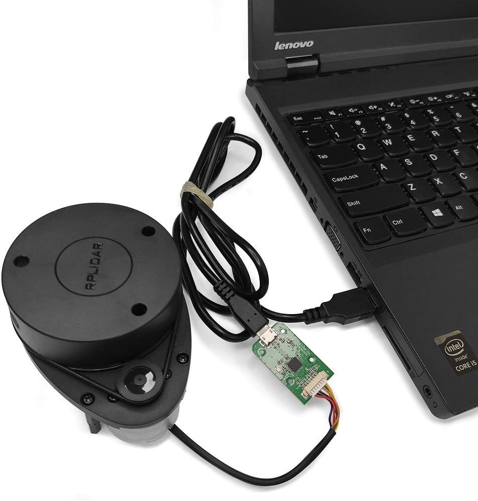 RPLIDAR A1M8 2D LiDAR Sensor – 360° Omnidirectional Laser Scanner, 12m Range, 8000Hz Sample Rate, Obstacle Avoidance & Navigation - PuriLite