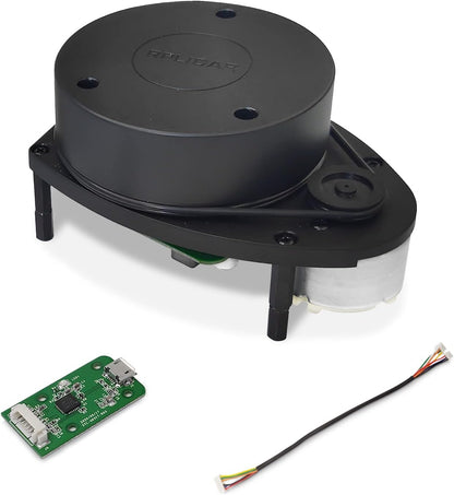 RPLIDAR A1M8 2D LiDAR Sensor – 360° Omnidirectional Laser Scanner, 12m Range, 8000Hz Sample Rate, Obstacle Avoidance & Navigation - PuriLite