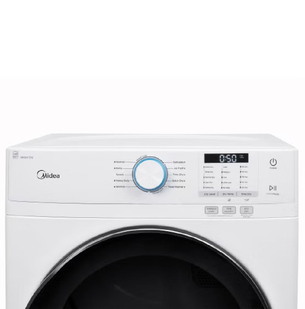 8.0 Cu. Ft. Electric Dryer | Sensor Drying and Stackable Design