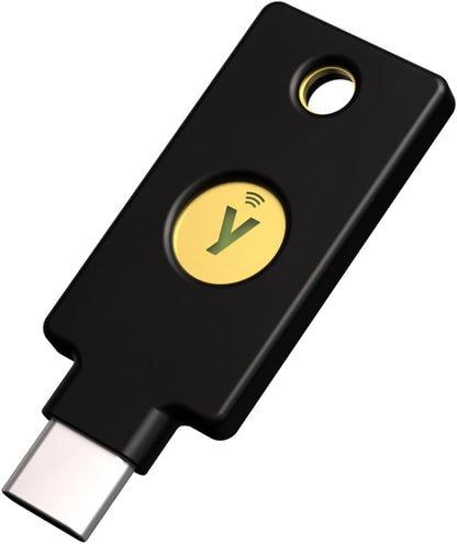 Yubico Security Key C NFC USB-C Security Key FIDO2 MFA Passkey Authenticator for Google, Microsoft & Apple - PuriLite