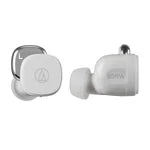 Audio-Technica ATH-SQ1TWWH Earbuds, White - PuriLite