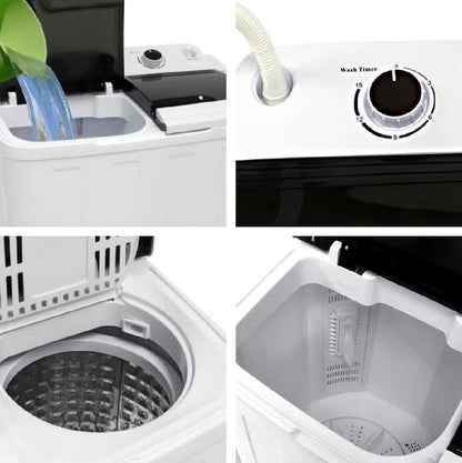 Kenmore 24 in. 2 in 1 Portable Compact Twin Tub Washer and Spin Dryer, 15.5 lbs. Capacity