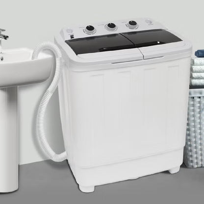 Kenmore 24 in. 2 in 1 Portable Compact Twin Tub Washer and Spin Dryer, 15.5 lbs. Capacity