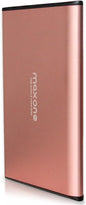 500GB External Hard Drive Portable - Maxone Ultra Slim 2.5'' External HDD USB 3.0 Compatible with PC, Laptop, Rose Pink - PuriLite