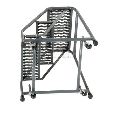 Grip 16"W 3 Step Steel Rolling Ladder 10"D Top Step - 318G - PuriLite