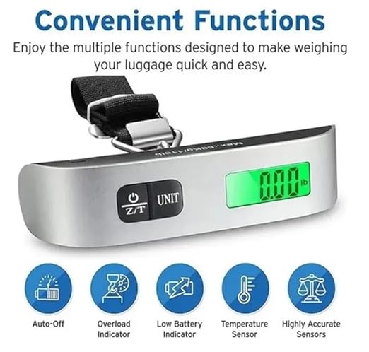 Purilite Select Portable Digital Hanging Luggage Scale - PuriLite